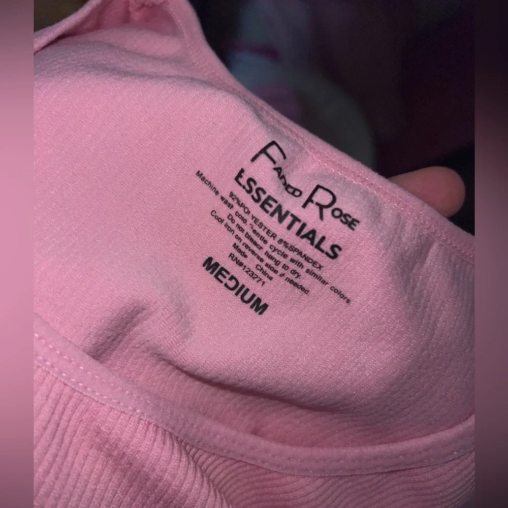 Pink Ribbed Top - Picture 5 of 5